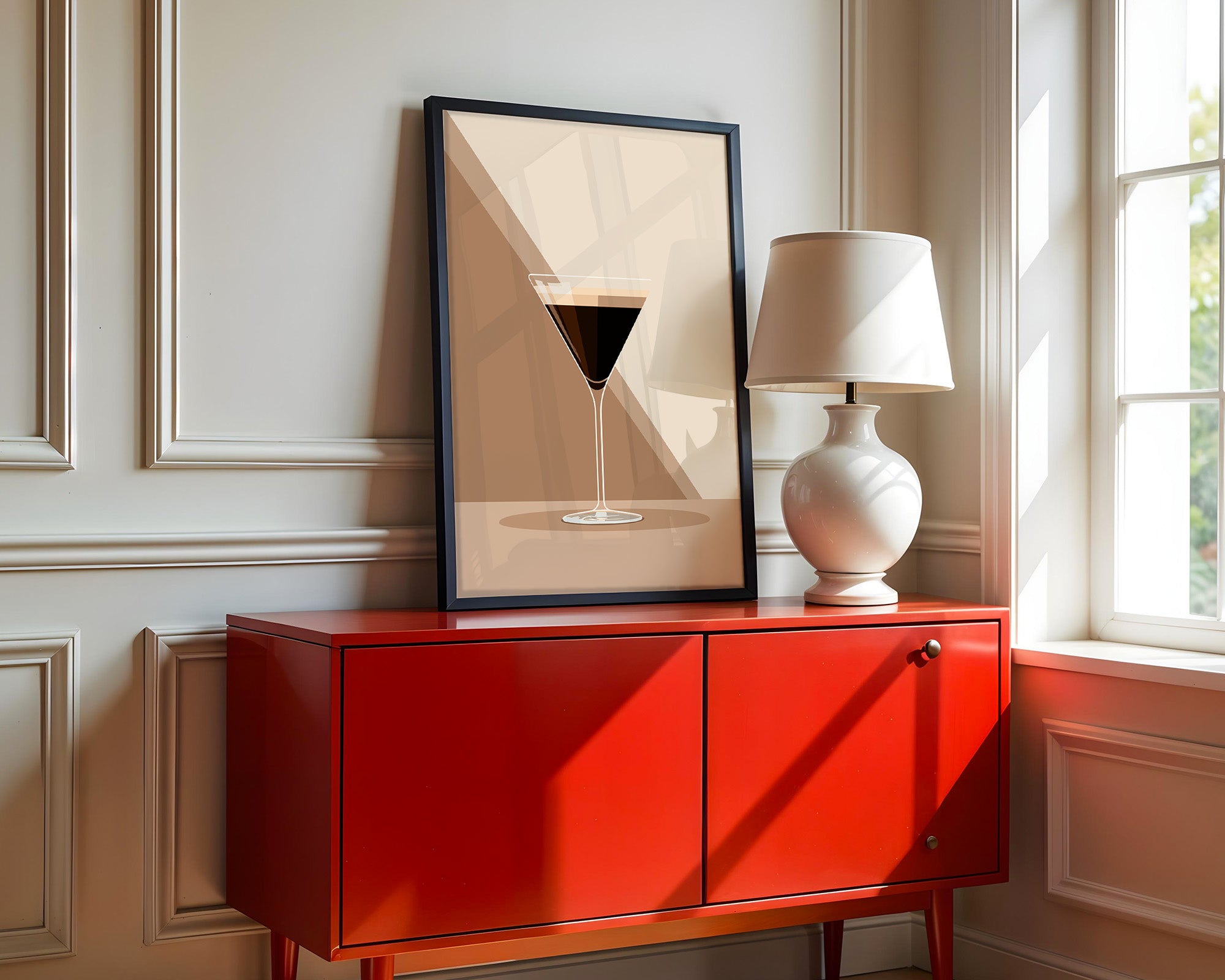 Espresso Martini grafisch stilisiert