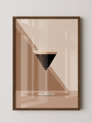 Espresso Martini grafisch stilisiert