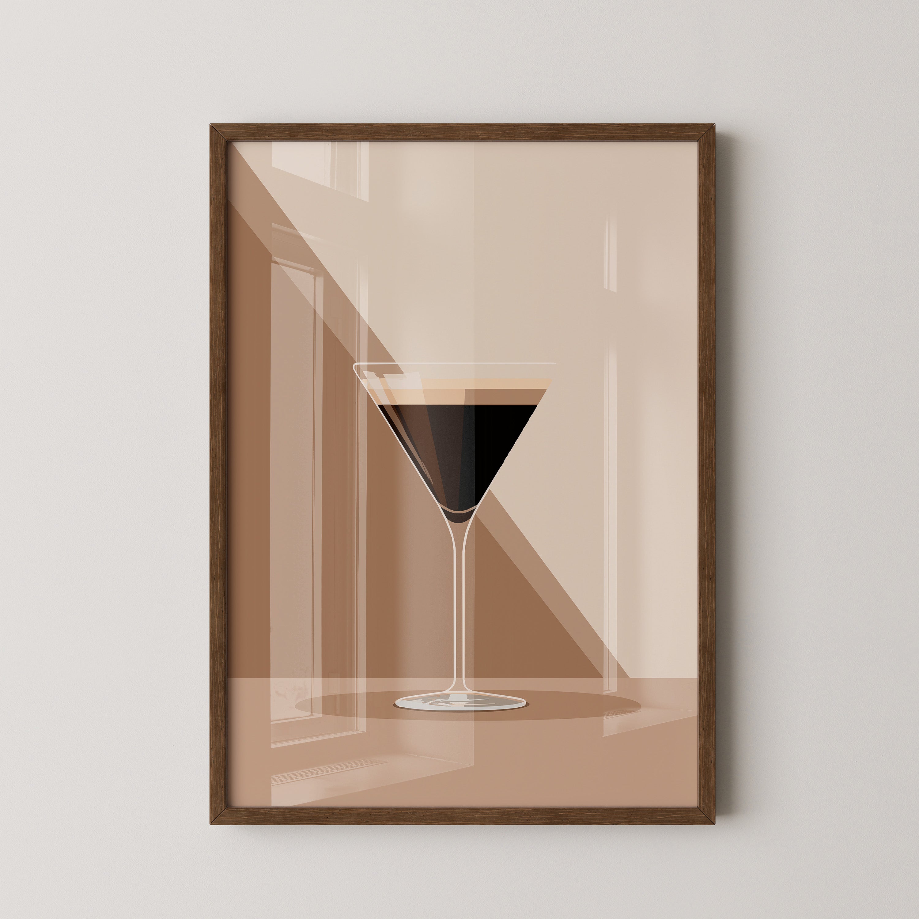 Espresso Martini grafisch stilisiert