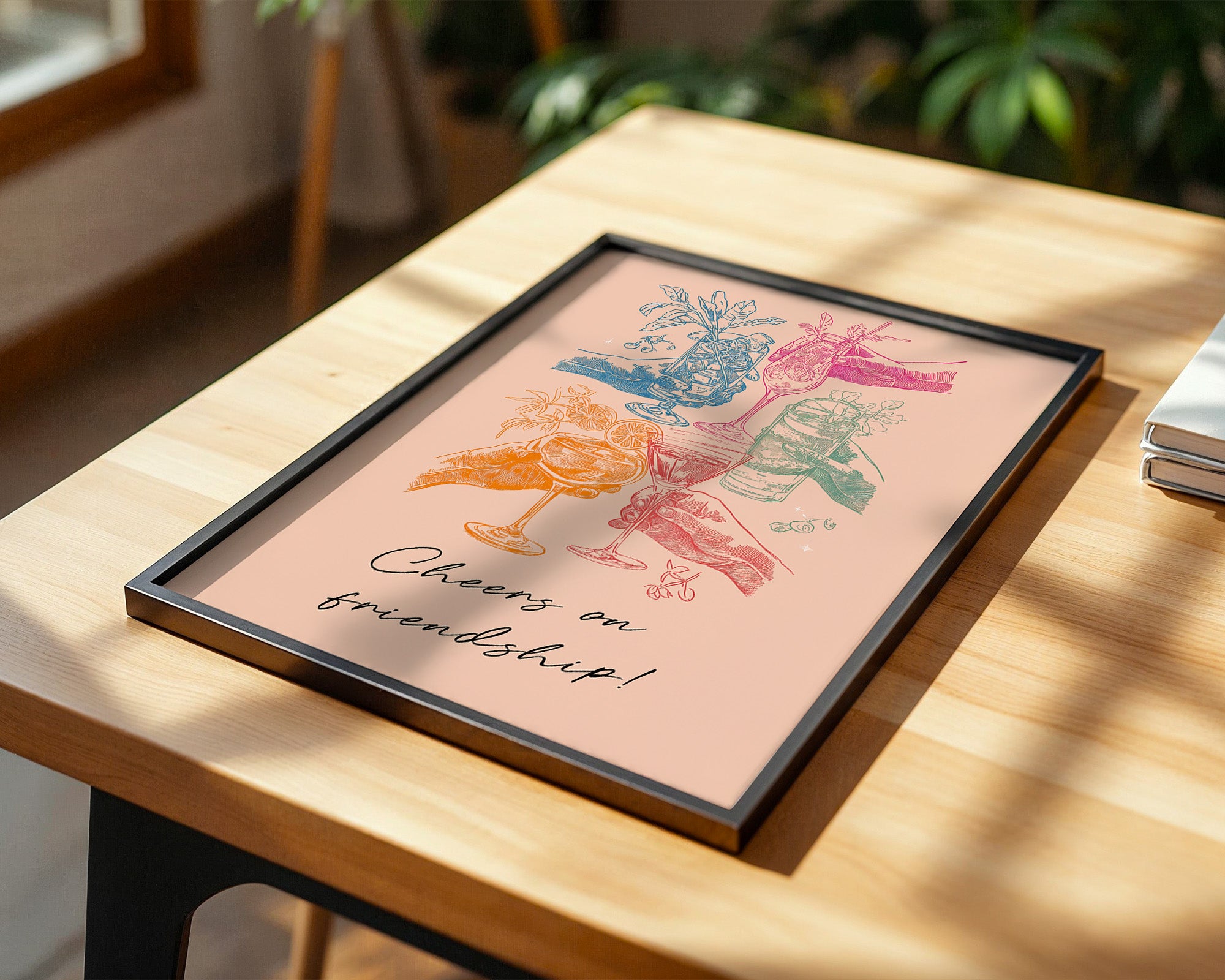 Cocktail Hände bunt