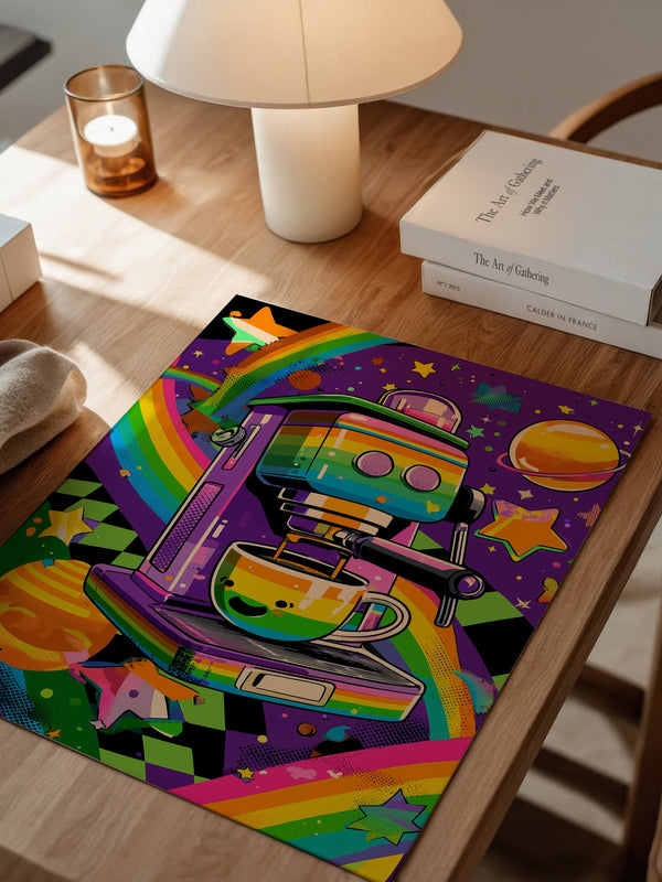 Bunte Espressomaschine Retro-Design