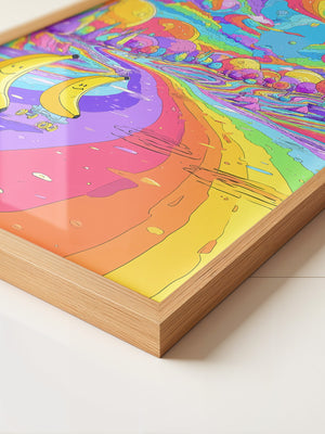 Bananen Rollschuh Regenbogenland