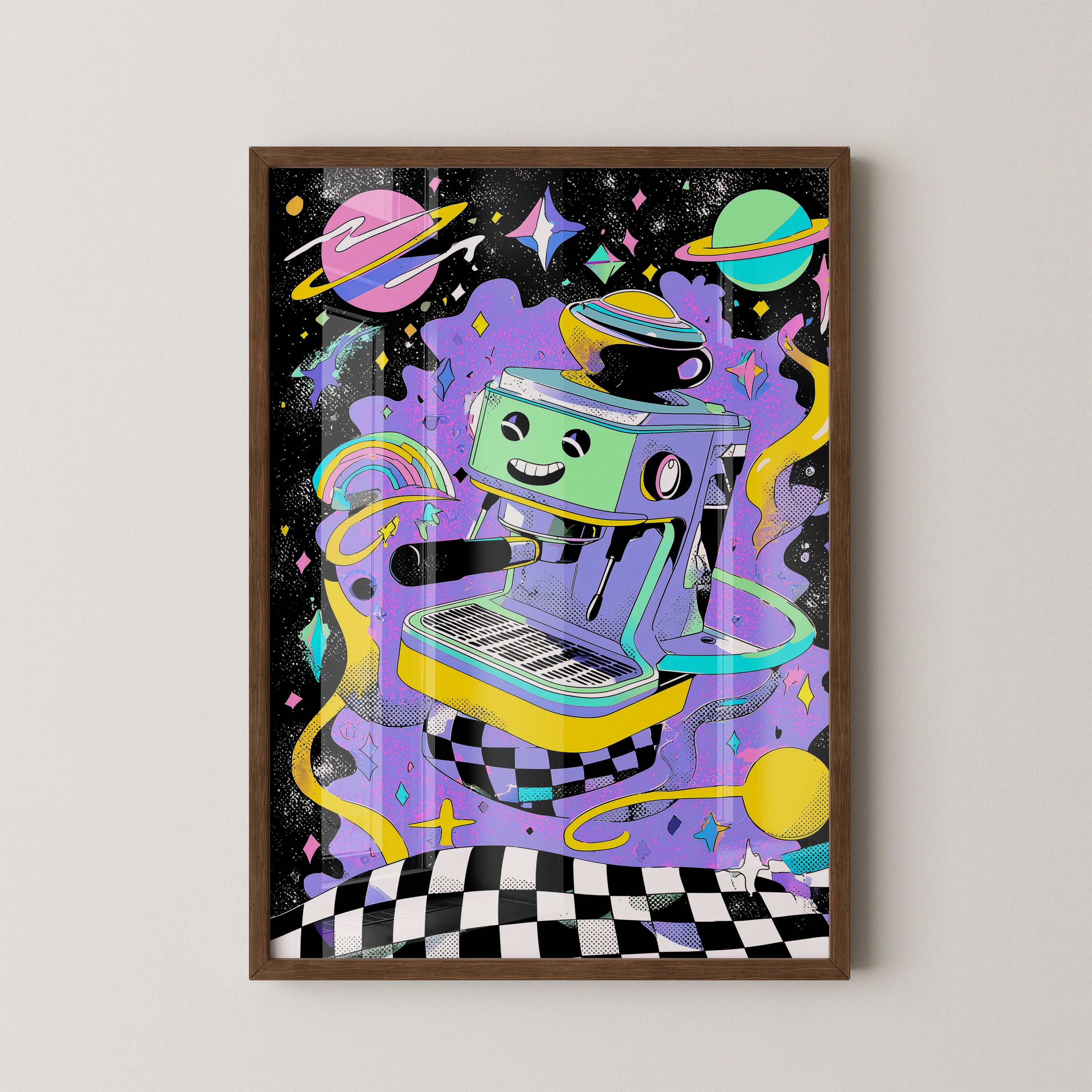 Espressomaschine Weltraum Fantasie
