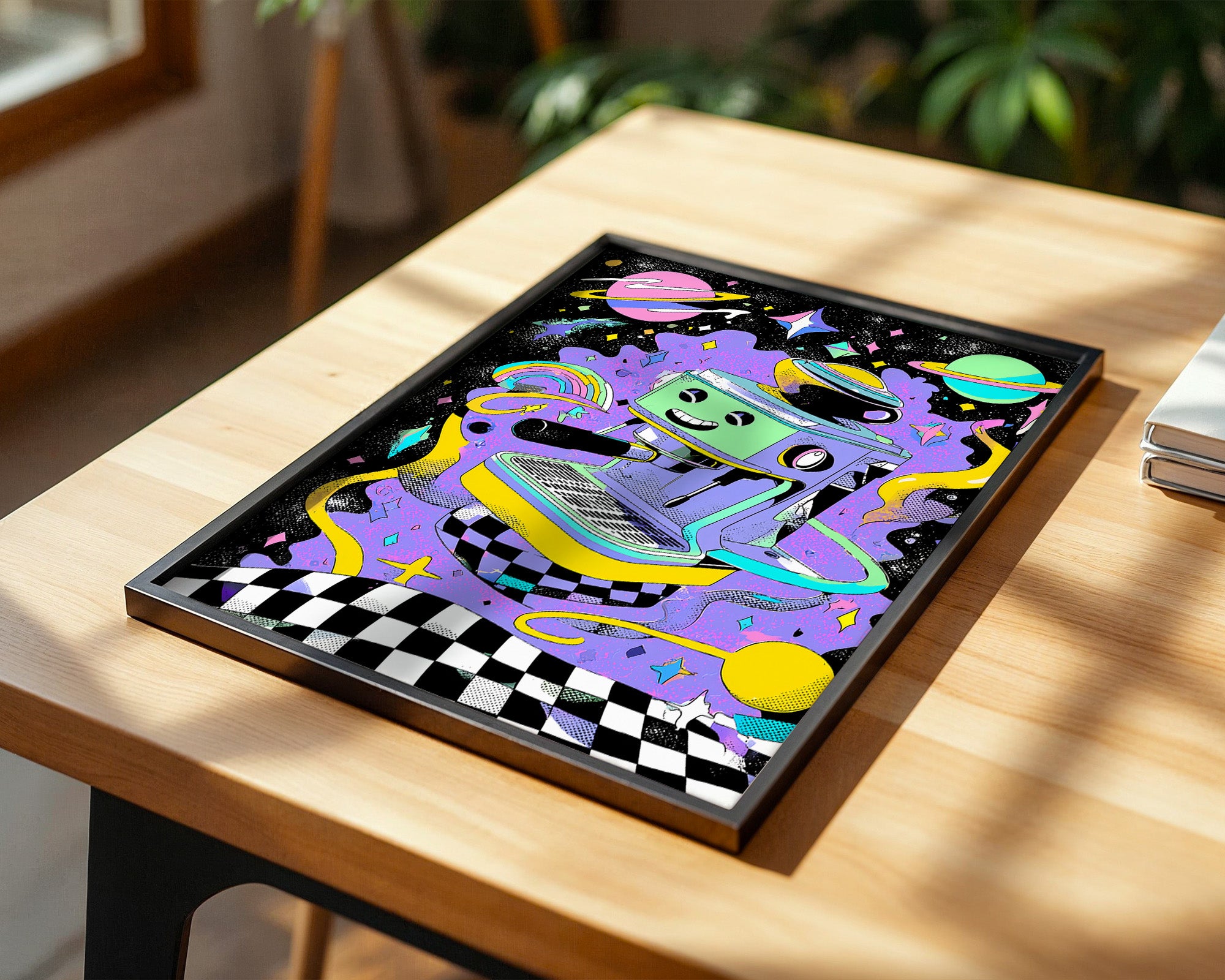 Espressomaschine Weltraum Fantasie