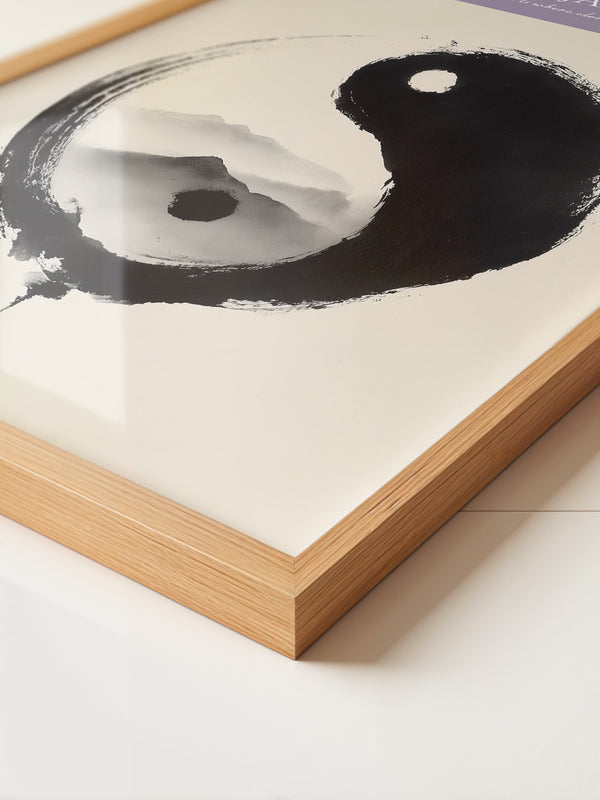 Yin Yang Berge Tintenmalerei