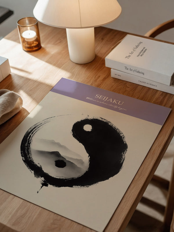 Yin Yang Berge Tintenmalerei
