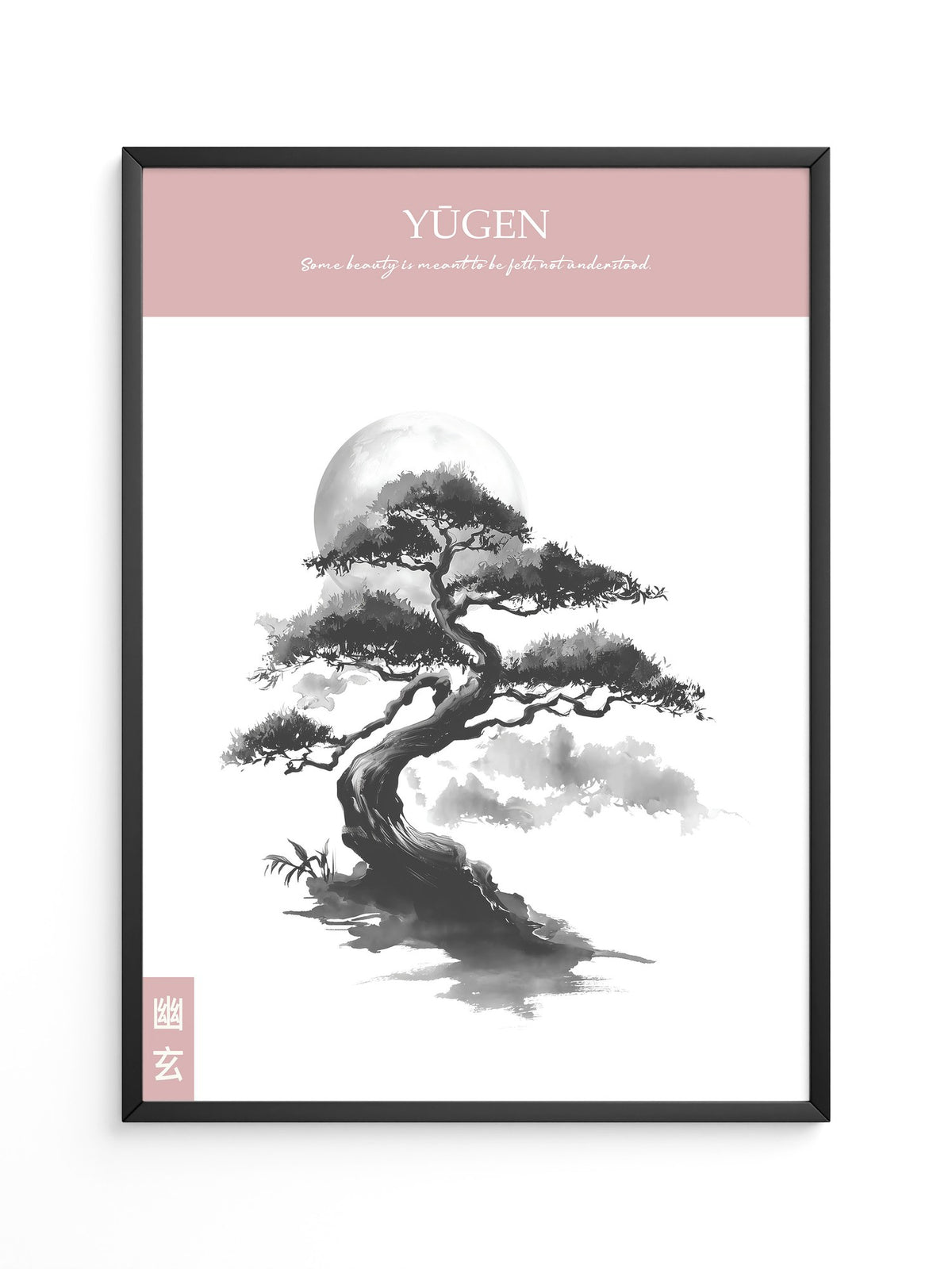 Bonsai Mondlicht Malerei