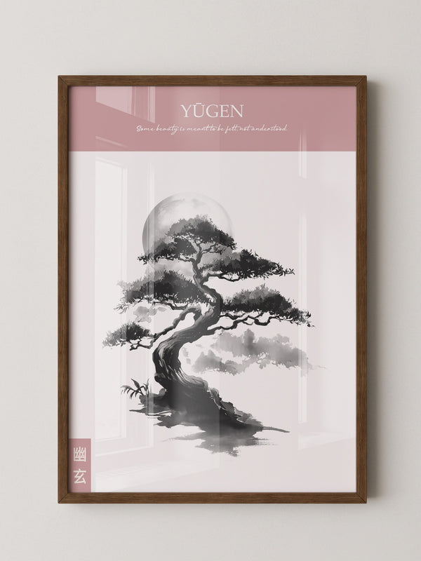 Bonsai Mondlicht Malerei