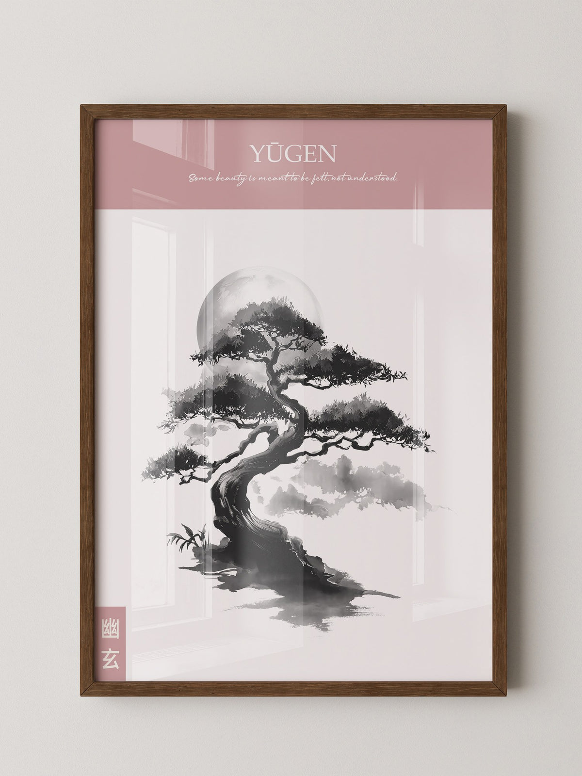 Bonsai Mondlicht Malerei