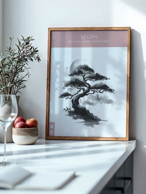 Bonsai Mondlicht Malerei