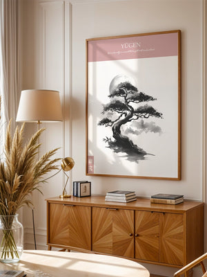 Bonsai Mondlicht Malerei