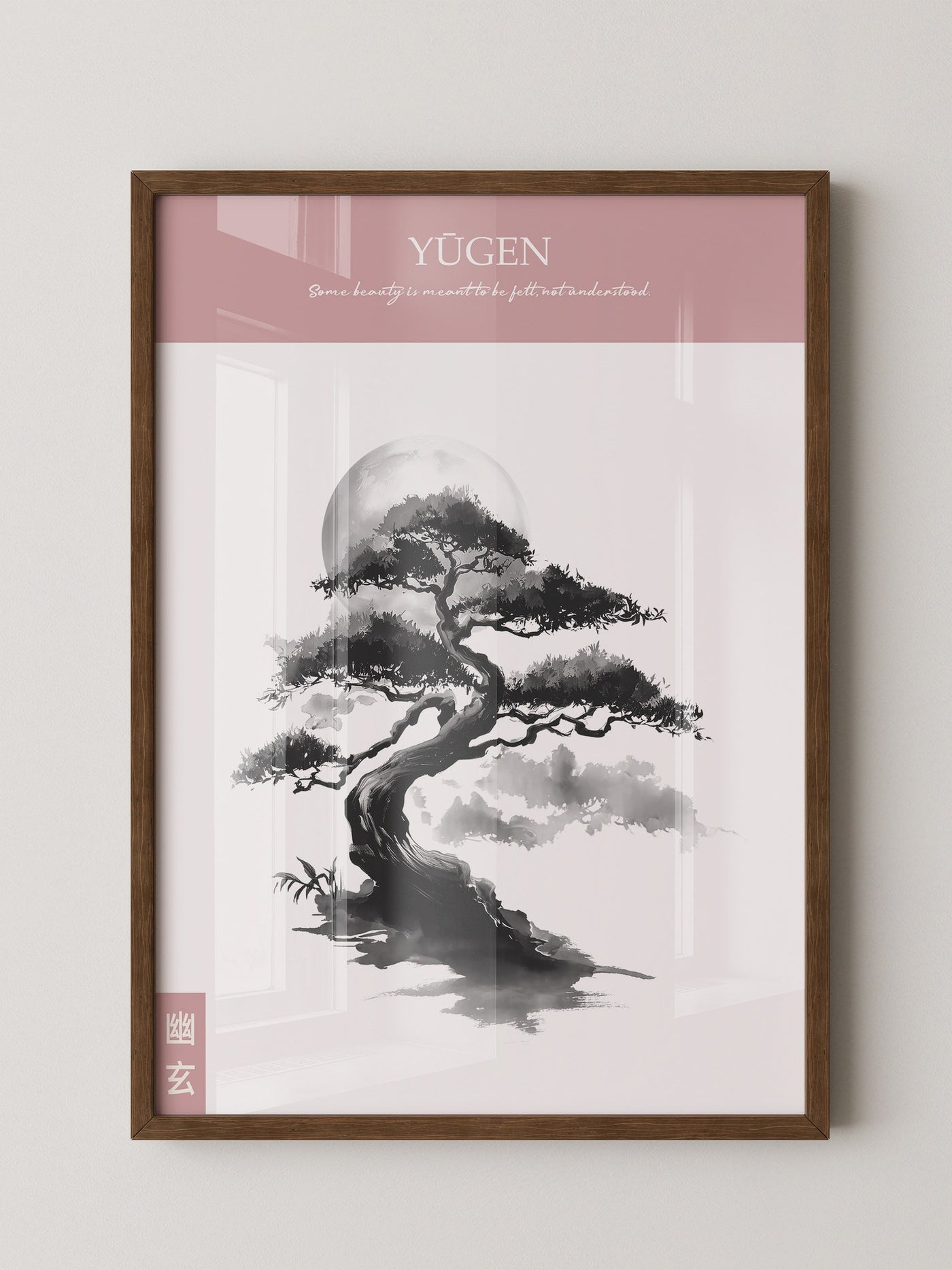Bonsai Mondlicht Malerei