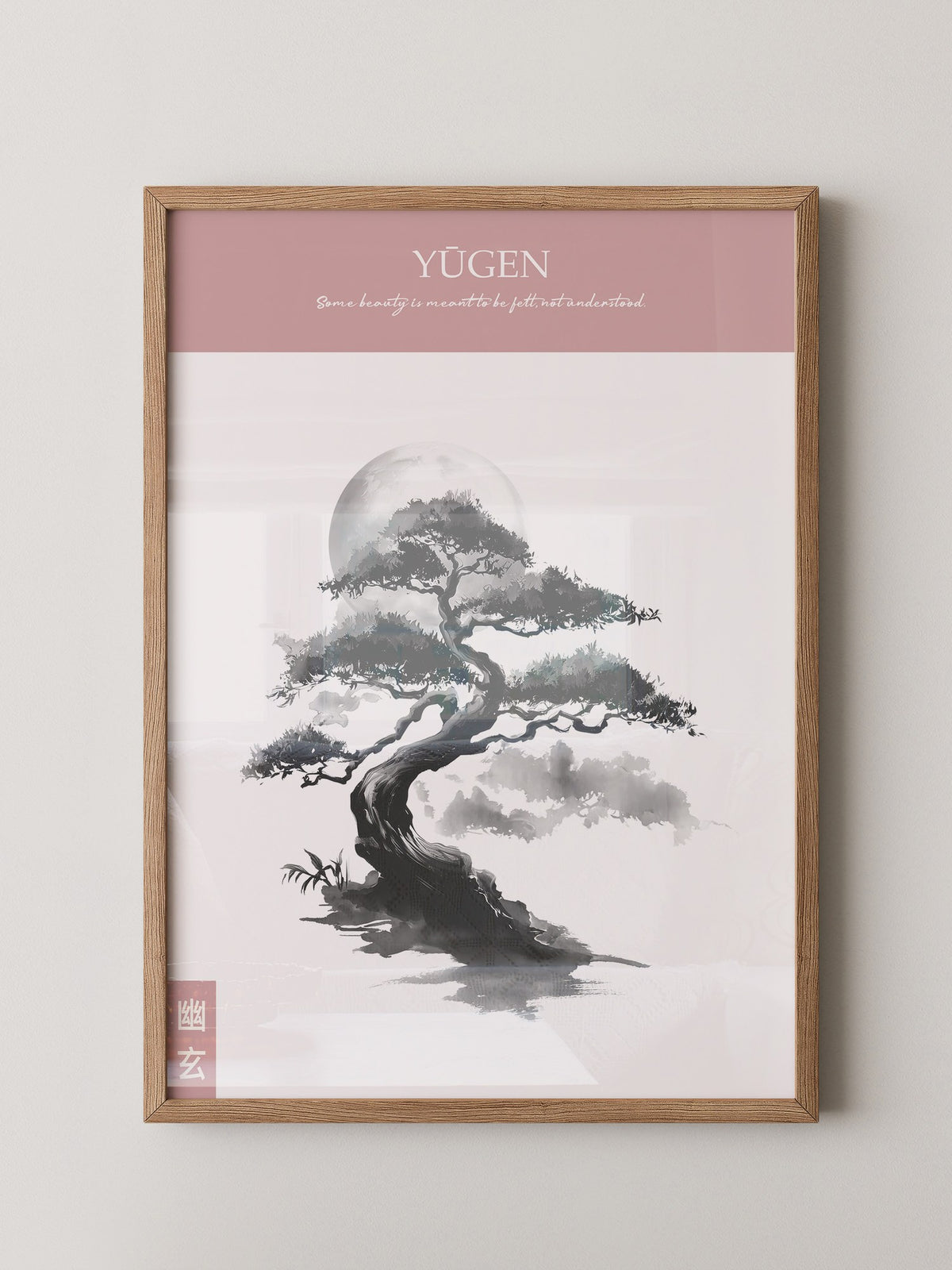 Bonsai Mondlicht Malerei