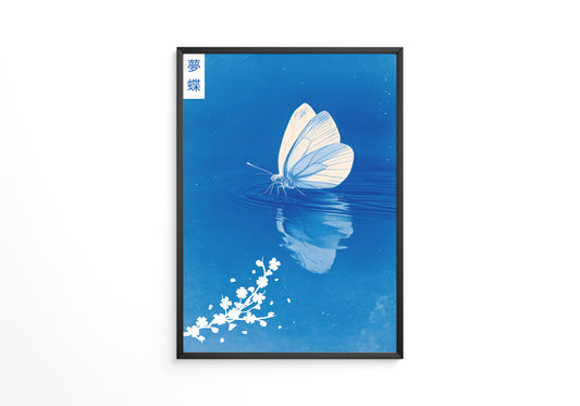 Schmetterling Spiegelung Blau