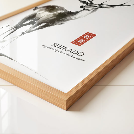 Hirsch Tusche Aquarell