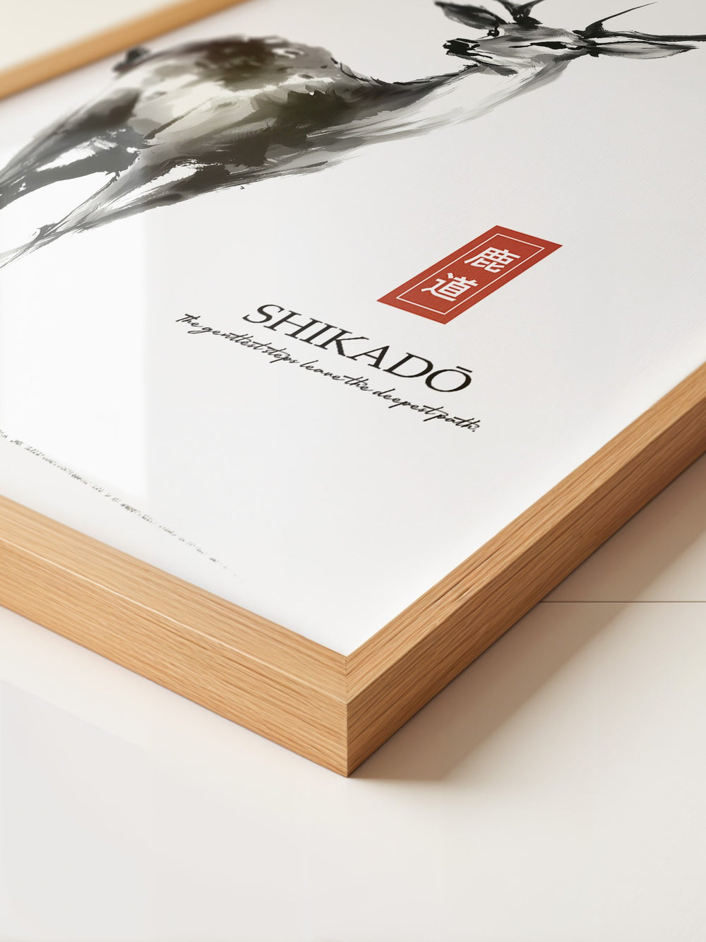 Hirsch Tusche Aquarell