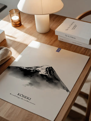 Berg Aquarell Zen Schwarzweiß