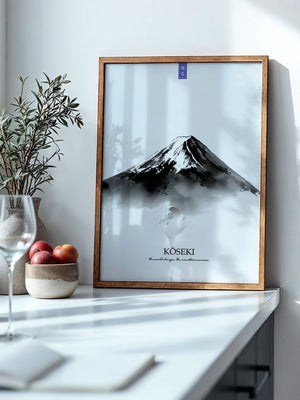 Berg Aquarell Zen Schwarzweiß