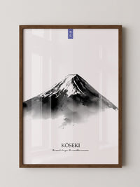 Berg Aquarell Zen Schwarzweiß