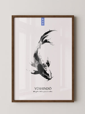 Koi Fisch Tinte Aquarell