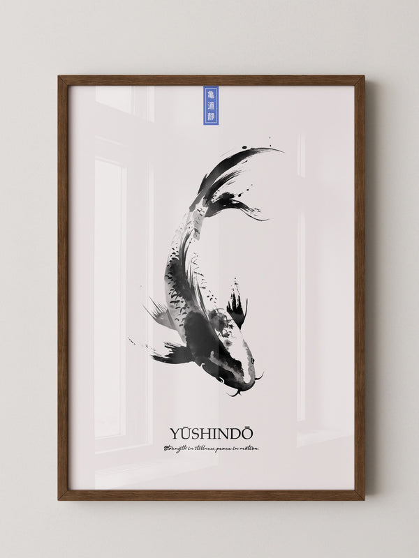 Koi Fisch Tinte Aquarell