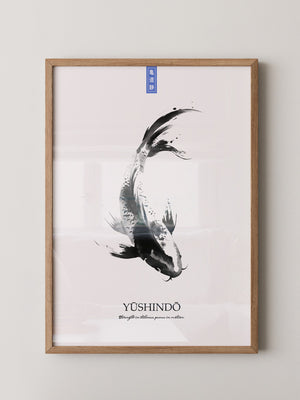 Koi Fisch Tinte Aquarell
