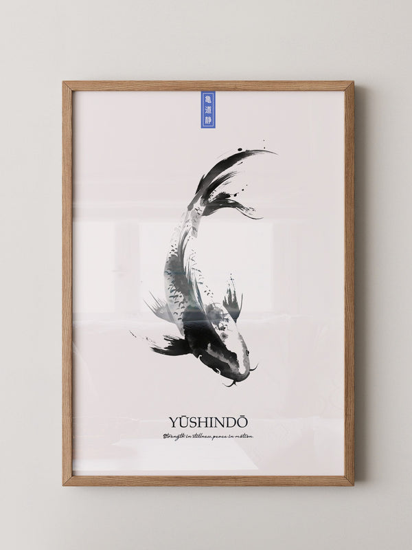 Koi Fisch Tinte Aquarell