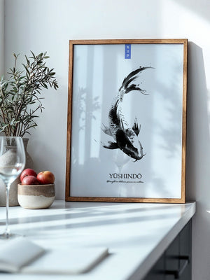 Koi Fisch Tinte Aquarell