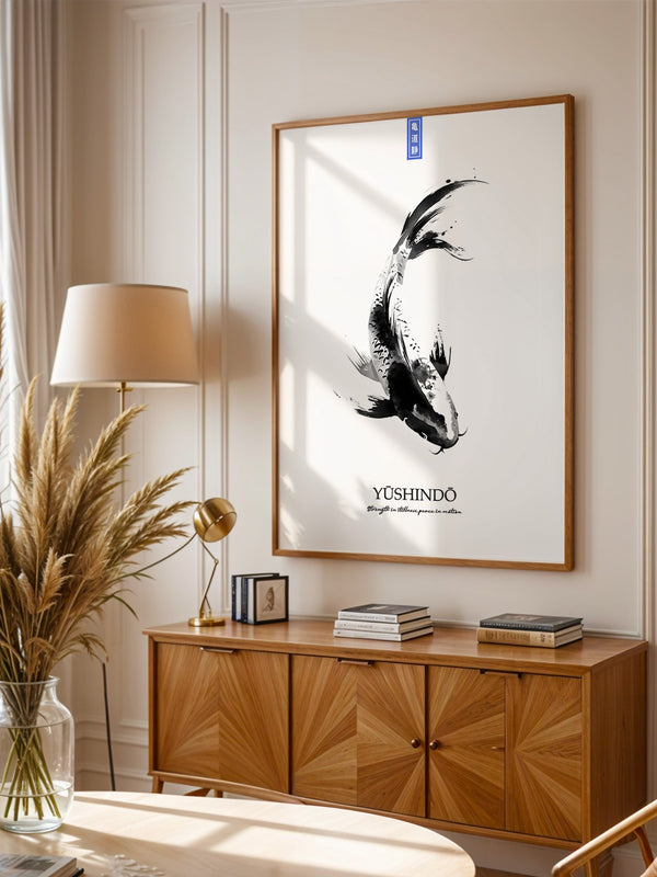 Koi Fisch Tinte Aquarell