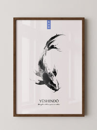 Koi Fisch Tinte Aquarell