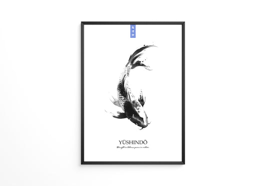 Koi Fisch Tinte Aquarell