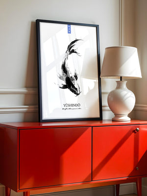 Koi Fisch Tinte Aquarell