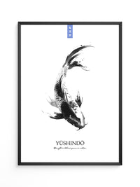 Koi Fisch Tinte Aquarell