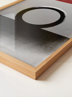 Enso Kreis schwarz weiß minimalistisch