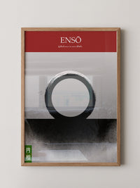 Enso Kreis schwarz weiß minimalistisch