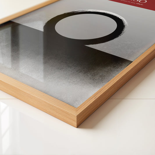 Enso Kreis schwarz weiß minimalistisch