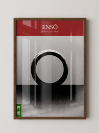 Enso Kreis schwarz weiß minimalistisch