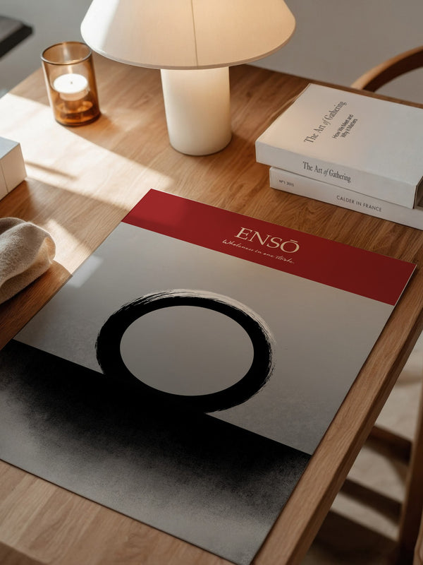 Enso Kreis schwarz weiß minimalistisch