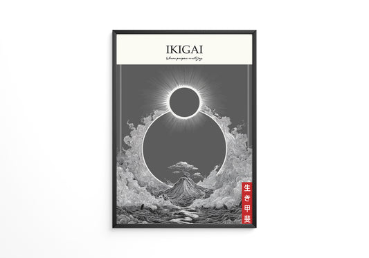 Berglandschaft Grafik Schwarz-Weiß