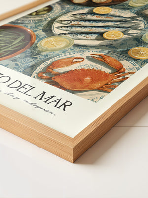 Meergerichte Tischillustration Vintage