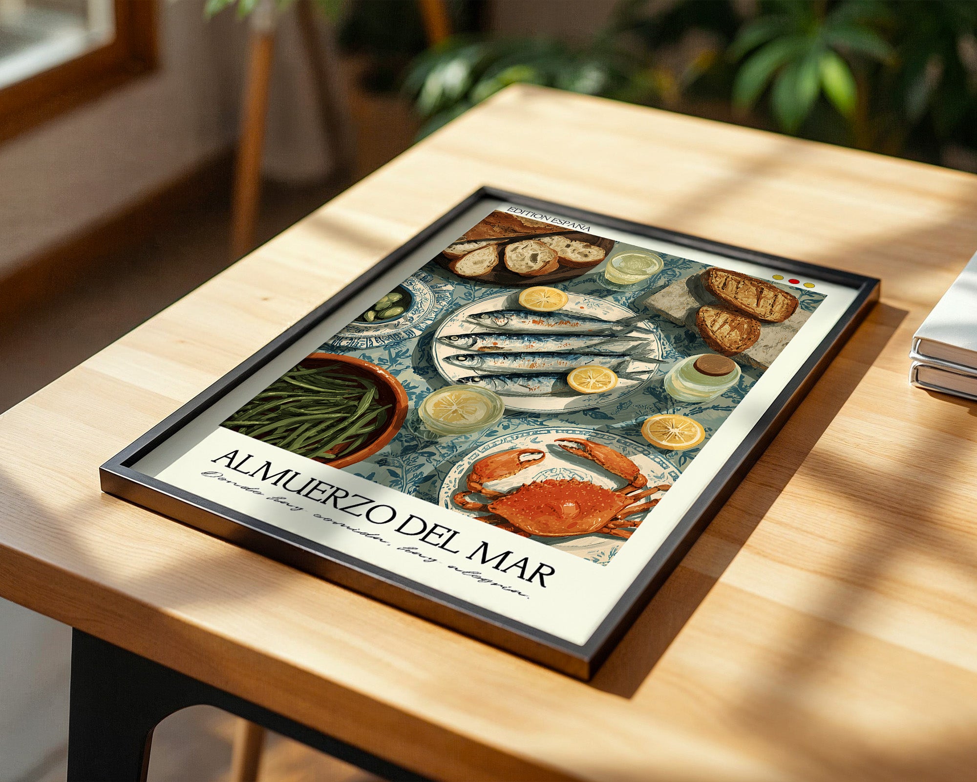 Meergerichte Tischillustration Vintage