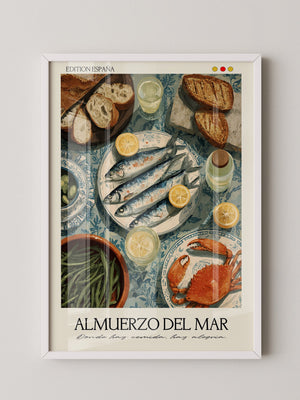 Meergerichte Tischillustration Vintage