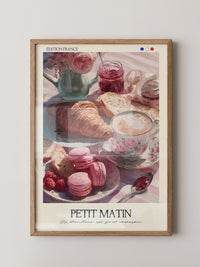 Frühstück Croissant Blumenmalerei