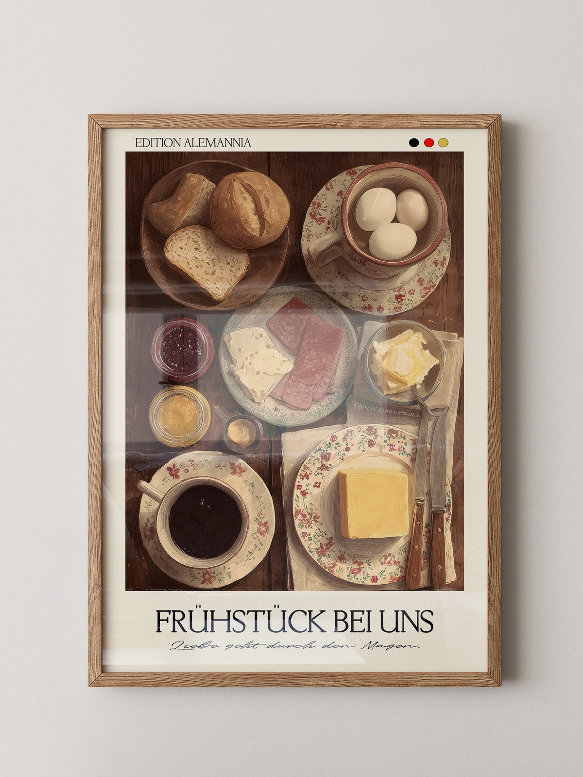 Frühstückstisch Vintage Illustration