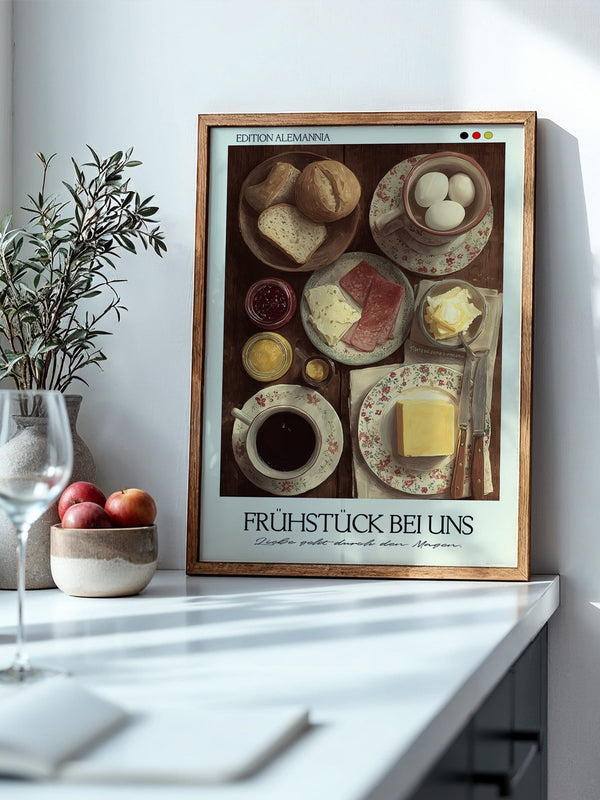 Frühstückstisch Vintage Illustration