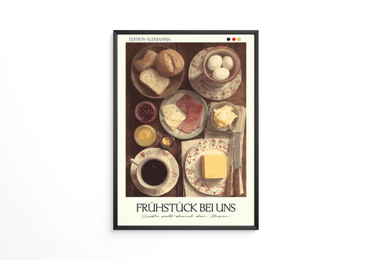 Frühstückstisch Vintage Illustration