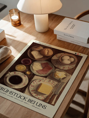 Frühstückstisch Vintage Illustration