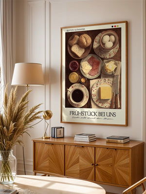 Frühstückstisch Vintage Illustration