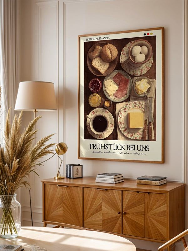 Frühstückstisch Vintage Illustration