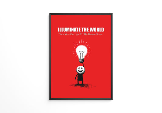 Glühbirne Cartoon Rot